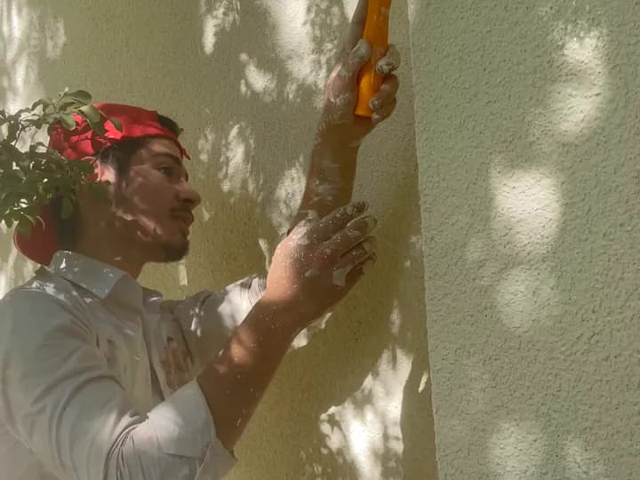 Interior finishing and painting crew working in an Edmonton home